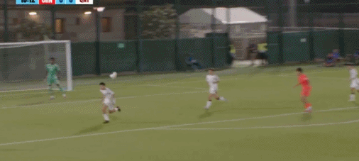 49图库官网首页-半场：U17国少1-0卡塔尔U17，何思凡精彩兜射破门